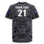 Custom New Zealand Taiaha Maori Rugby Jersey Minimalist Silver Fern All Black - Polynesian Pride