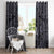 Custom New Zealand Taiaha Maori Window Curtain Minimalist Silver Fern All Black - Polynesian Pride