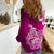 Polynesian Women Casual Shirt Pacific Flower Mix Floral Tribal Tattoo Pink Vibe LT9 - Polynesian Pride