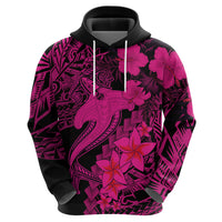 Aloha Hawaii Hoodie Hammerhead Shark Tattoo Polynesian Summer - Pink LT9 - Polynesian Pride