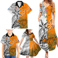 Fiji Australia Rugby Family Matching Summer Maxi Dress and Hawaiian Shirt World Cup 2023 Polynesia Tapa Mixed Indigenous Aboriginal LT9 - Polynesian Pride