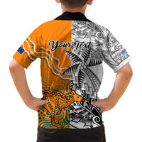 Personalised Fiji Australia Rugby Family Matching Tank Maxi Dress and Hawaiian Shirt World Cup 2023 Polynesia Tapa Mixed Indigenous Aboriginal LT9 - Polynesian Pride