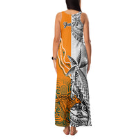 Personalised Fiji Australia Rugby Family Matching Tank Maxi Dress and Hawaiian Shirt World Cup 2023 Polynesia Tapa Mixed Indigenous Aboriginal LT9 - Polynesian Pride