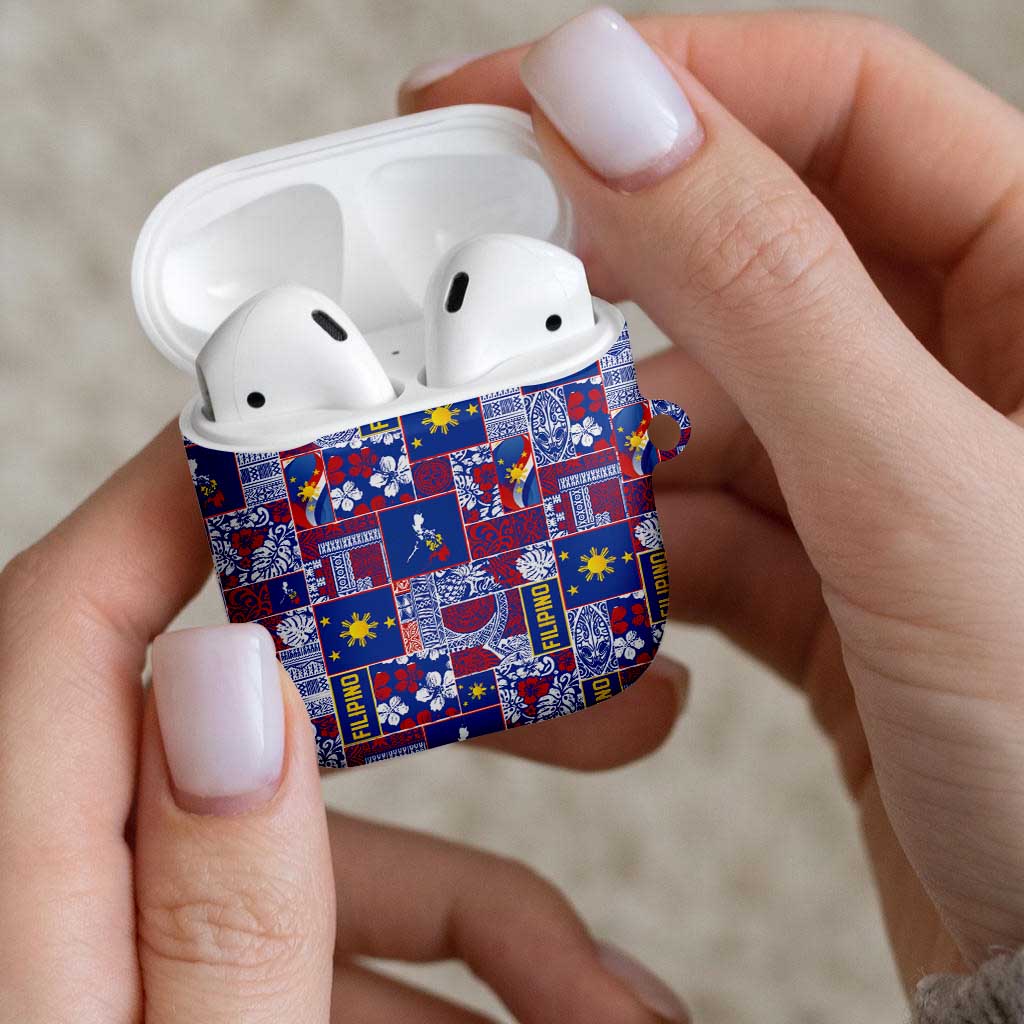 Filipino Maligayang Pasko AirPods Case Pacific Patchwork Xmas Vibes - Polynesian Pride