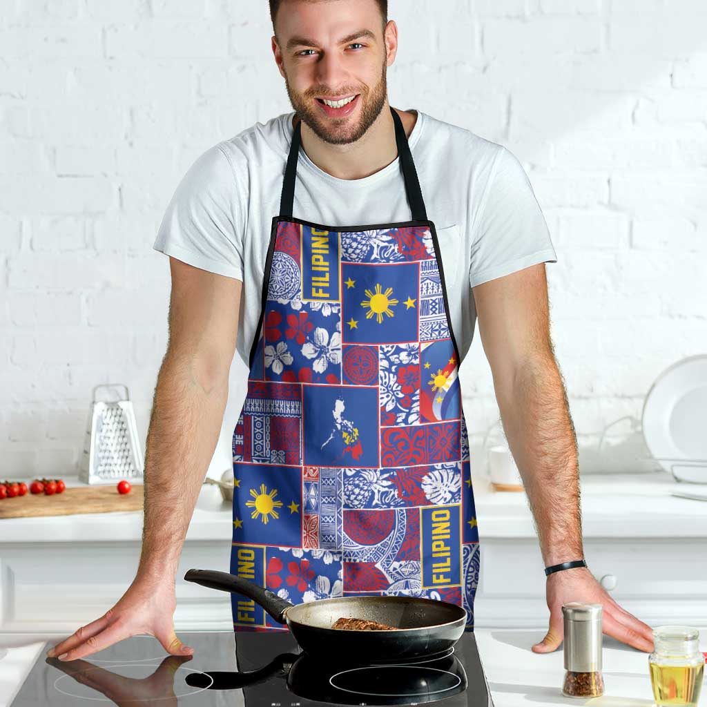 Filipino Maligayang Pasko Apron Pacific Patchwork Xmas Vibes - Polynesian Pride