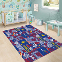 Filipino Maligayang Pasko Area Rug Pacific Patchwork Xmas Vibes - Polynesian Pride