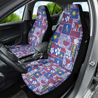 Filipino Maligayang Pasko Car Seat Cover Pacific Patchwork Xmas Vibes LT9 - Polynesian Pride