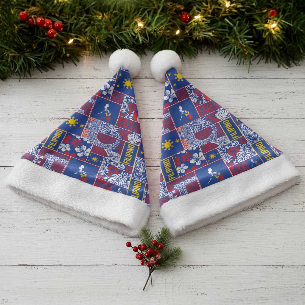 Filipino Maligayang Pasko Christmas Santa Hat Pacific Patchwork Xmas Vibes LT9 - Polynesian Pride