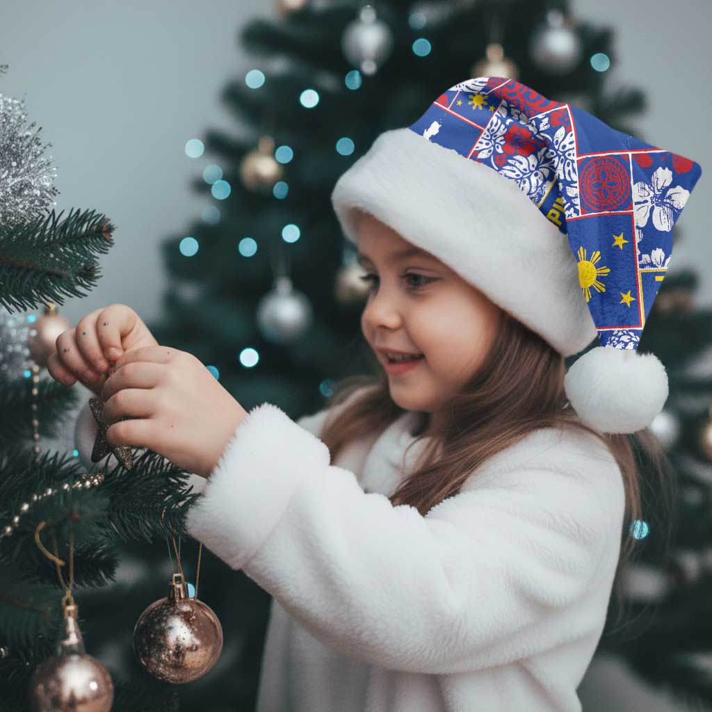 Filipino Maligayang Pasko Christmas Santa Hat Pacific Patchwork Xmas Vibes LT9 - Polynesian Pride