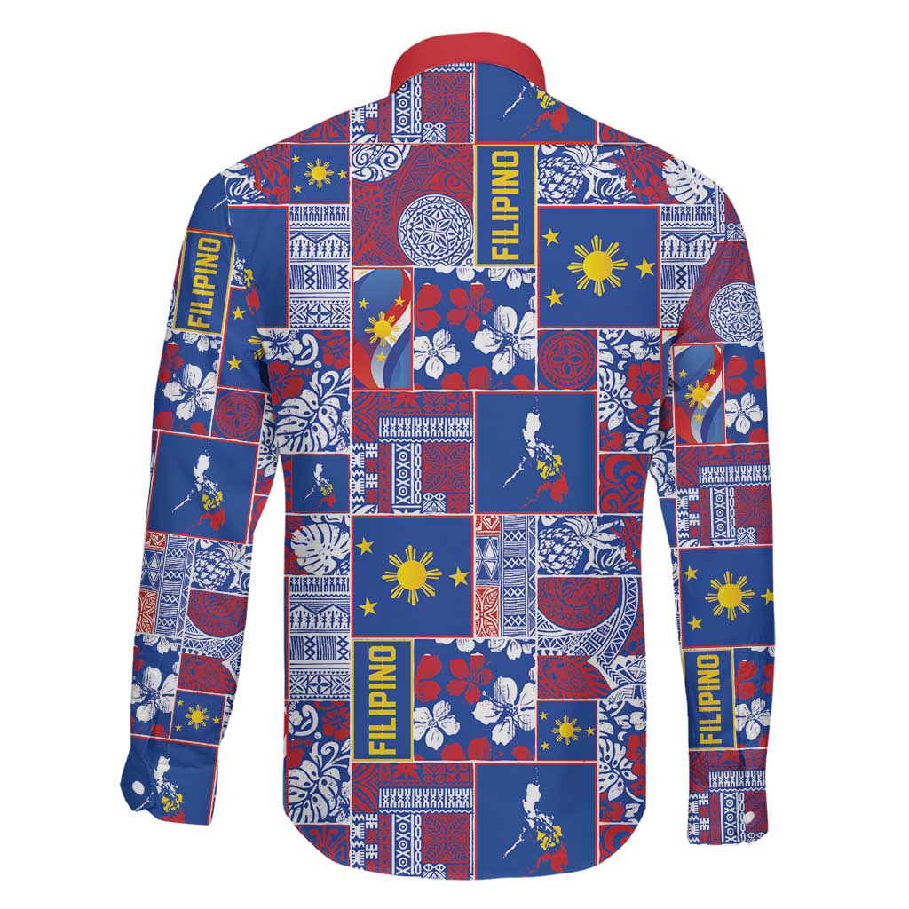 Filipino Maligayang Pasko Family Matching Off Shoulder Short Dress and Hawaiian Shirt Pacific Patchwork Xmas Vibes LT9 - Polynesian Pride