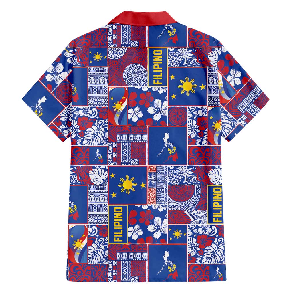 Filipino Maligayang Pasko Hawaiian Shirt Pacific Patchwork Xmas Vibes LT9 - Polynesian Pride