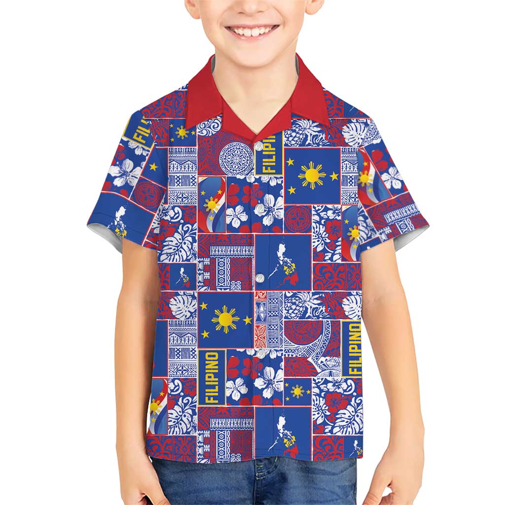 Filipino Maligayang Pasko Hawaiian Shirt Pacific Patchwork Xmas Vibes LT9 - Polynesian Pride