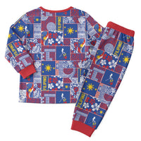 Filipino Maligayang Pasko Christmas Pajama Set Pacific Patchwork Xmas Vibes LT9 - Polynesian Pride