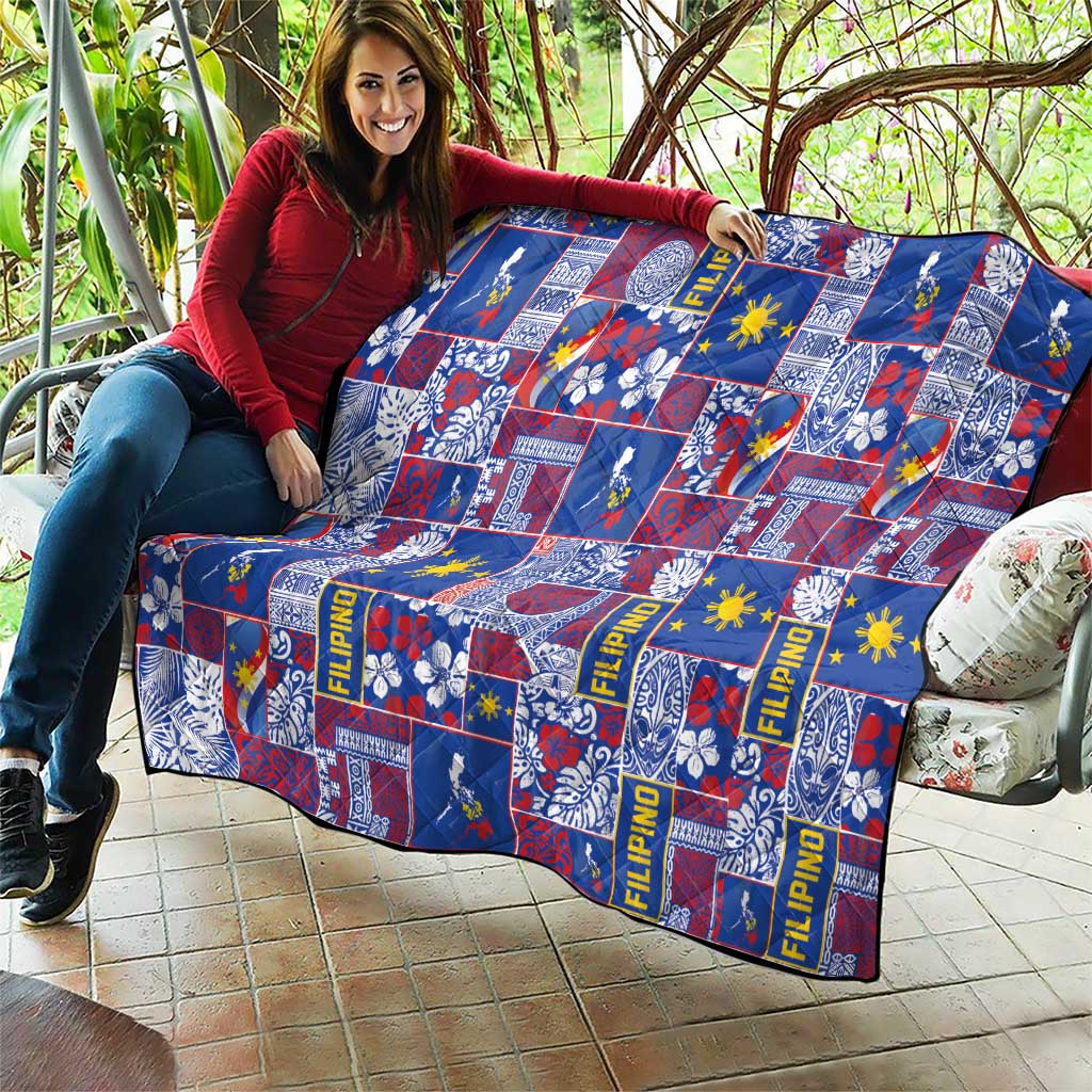 Filipino Maligayang Pasko Quilt Pacific Patchwork Xmas Vibes - Polynesian Pride