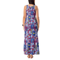 Filipino Maligayang Pasko Tank Maxi Dress Pacific Patchwork Xmas Vibes LT9 - Polynesian Pride
