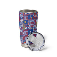 Filipino Maligayang Pasko Tumbler Cup Pacific Patchwork Xmas Vibes LT9 - Polynesian Pride