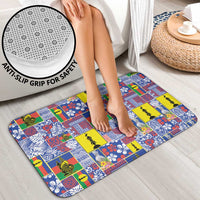 New Caledonia Joyeux Noel Bathroom Set Pacific Patchwork Xmas Vibes - Polynesian Pride