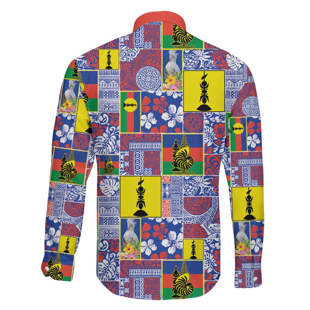 New Caledonia Joyeux Noel Family Matching Long Sleeve Bodycon Dress and Hawaiian Shirt Pacific Patchwork Xmas Vibes LT9 - Polynesian Pride