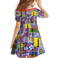 New Caledonia Joyeux Noel Family Matching Summer Maxi Dress and Hawaiian Shirt Pacific Patchwork Xmas Vibes LT9 - Polynesian Pride