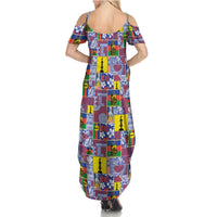 New Caledonia Joyeux Noel Family Matching Summer Maxi Dress and Hawaiian Shirt Pacific Patchwork Xmas Vibes LT9 - Polynesian Pride