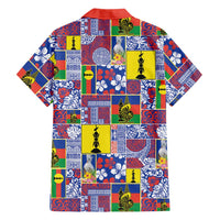 New Caledonia Joyeux Noel Hawaiian Shirt Pacific Patchwork Xmas Vibes - Polynesian Pride