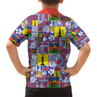 New Caledonia Joyeux Noel Hawaiian Shirt Pacific Patchwork Xmas Vibes - Polynesian Pride