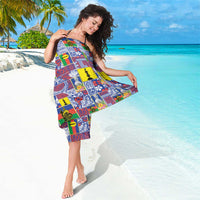 New Caledonia Joyeux Noel Sarong Pacific Patchwork Xmas Vibes - Polynesian Pride