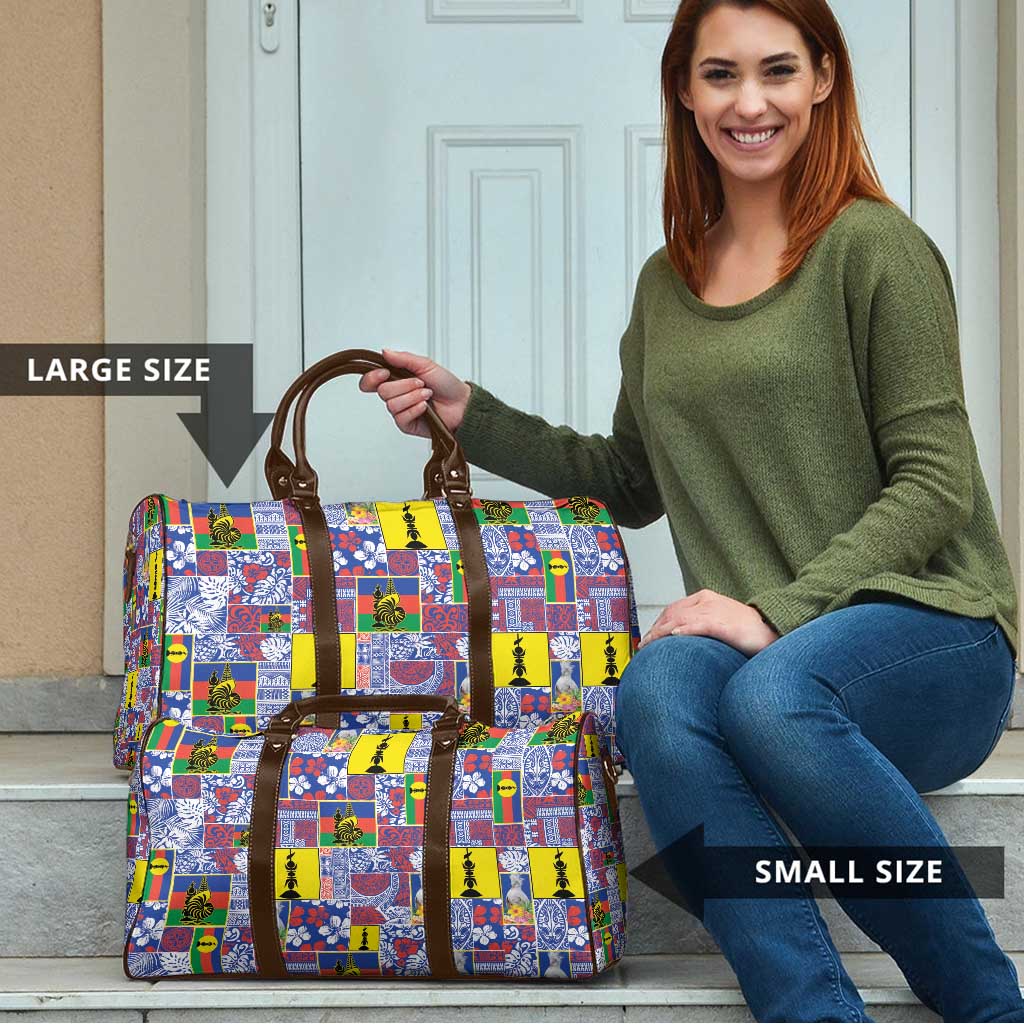 New Caledonia Joyeux Noel Travel Bag Pacific Patchwork Xmas Vibes - Polynesian Pride