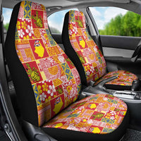 Niue Monuina e Kilisimasi Car Seat Cover Pacific Patchwork Xmas Vibes LT9 - Polynesian Pride