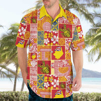 Niue Monuina e Kilisimasi Hawaiian Shirt Pacific Patchwork Xmas Vibes LT9 - Polynesian Pride