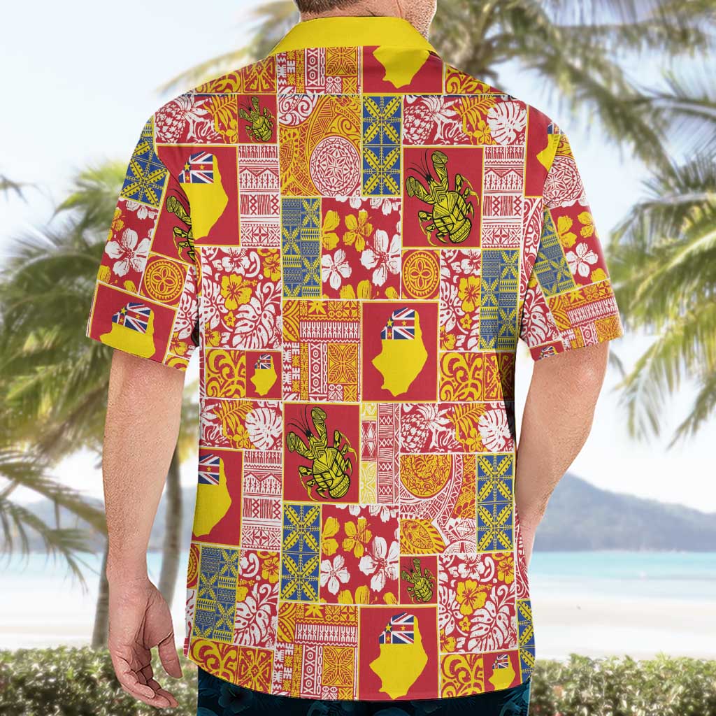 Niue Monuina e Kilisimasi Hawaiian Shirt Pacific Patchwork Xmas Vibes LT9 - Polynesian Pride