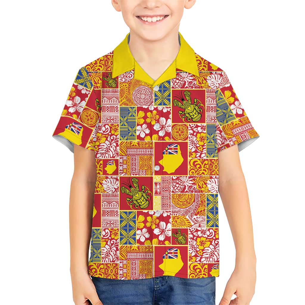 Niue Monuina e Kilisimasi Hawaiian Shirt Pacific Patchwork Xmas Vibes LT9 - Polynesian Pride