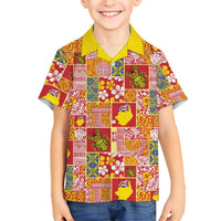 Niue Monuina e Kilisimasi Hawaiian Shirt Pacific Patchwork Xmas Vibes LT9 - Polynesian Pride