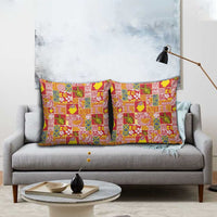 Niue Monuina e Kilisimasi Pillow Cover Pacific Patchwork Xmas Vibes - Polynesian Pride