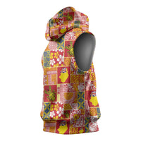 Niue Monuina e Kilisimasi Sleeveless Hoodie Pacific Patchwork Xmas Vibes LT9 - Polynesian Pride