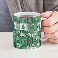 Norfolk Island Meri Krismas Ceramic Mug Pacific Patchwork Xmas Vibes - Polynesian Pride