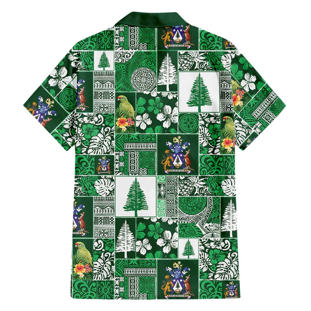 Norfolk Island Meri Krismas Family Matching Puletasi and Hawaiian Shirt Pacific Patchwork Xmas Vibes LT9 - Polynesian Pride