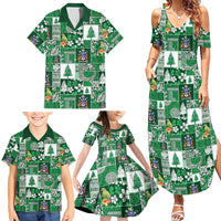 Norfolk Island Meri Krismas Family Matching Summer Maxi Dress and Hawaiian Shirt Pacific Patchwork Xmas Vibes LT9 - Polynesian Pride