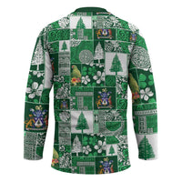 Norfolk Island Meri Krismas Hockey Jersey Pacific Patchwork Xmas Vibes LT9 - Polynesian Pride