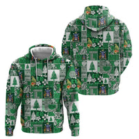 Norfolk Island Meri Krismas Hoodie Pacific Patchwork Xmas Vibes LT9 - Polynesian Pride
