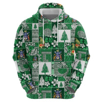 Norfolk Island Meri Krismas Hoodie Pacific Patchwork Xmas Vibes LT9 - Polynesian Pride