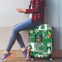 Norfolk Island Meri Krismas Luggage Cover Pacific Patchwork Xmas Vibes LT9 - Polynesian Pride