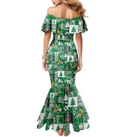 Norfolk Island Meri Krismas Mermaid Dress Pacific Patchwork Xmas Vibes LT9 - Polynesian Pride