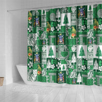 Norfolk Island Meri Krismas Shower Curtain Pacific Patchwork Xmas Vibes LT9 - Polynesian Pride