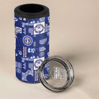 Northern Mariana Islands Magof Nochebuena 4 in 1 Can Cooler Tumbler Pacific Patchwork Xmas Vibes LT9 - Polynesian Pride