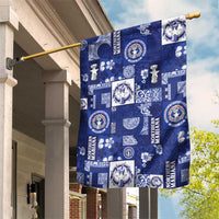Northern Mariana Islands Magof Nochebuena Garden Flag Pacific Patchwork Xmas Vibes LT9 House Flag Blue - Polynesian Pride