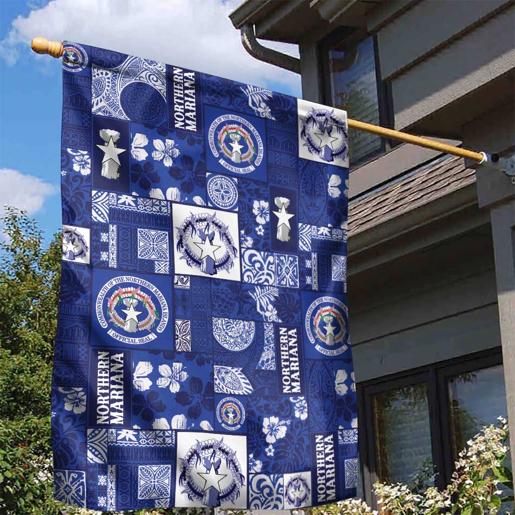 Northern Mariana Islands Magof Nochebuena Garden Flag Pacific Patchwork Xmas Vibes LT9 - Polynesian Pride