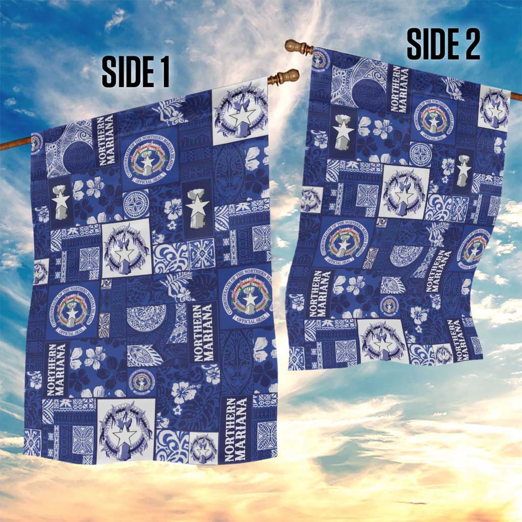 Northern Mariana Islands Magof Nochebuena Garden Flag Pacific Patchwork Xmas Vibes LT9 - Polynesian Pride
