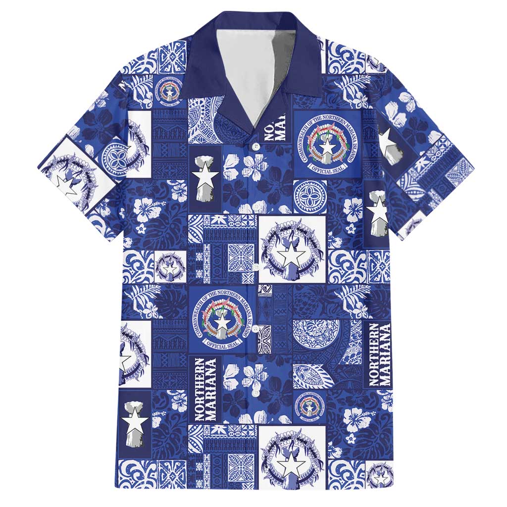 Northern Mariana Islands Magof Nochebuena Hawaiian Shirt Pacific Patchwork Xmas Vibes - Polynesian Pride