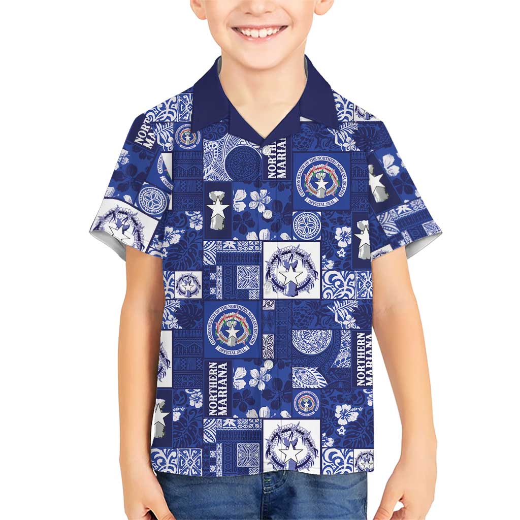 Northern Mariana Islands Magof Nochebuena Hawaiian Shirt Pacific Patchwork Xmas Vibes - Polynesian Pride